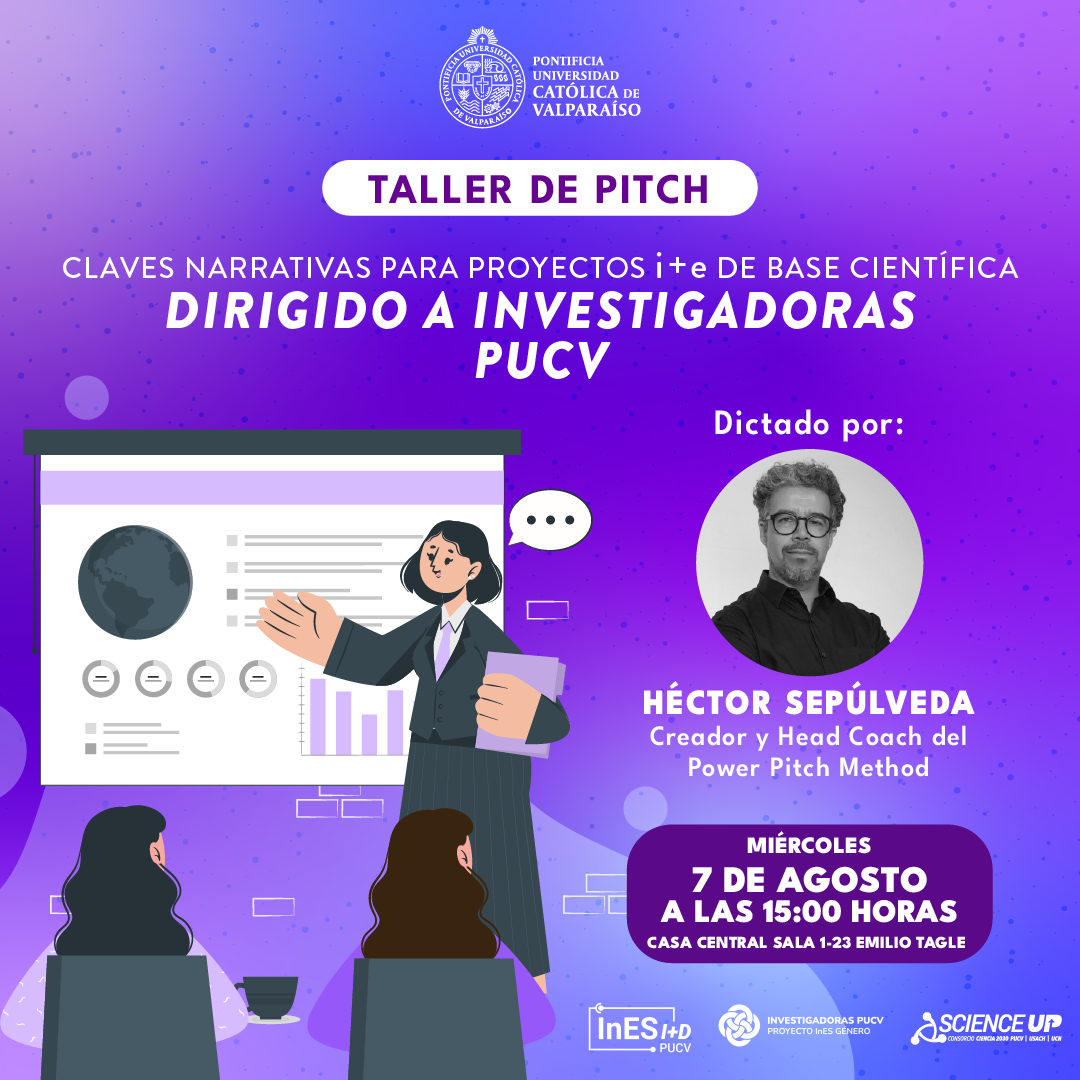 Invitación al Taller de Pitch: «Claves narrativas para proyectos i+e de base científica»